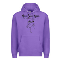 Purple Never SHOUT Never Premium Hoodie - linhVisuals