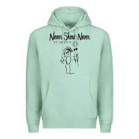 Seafoam Never SHOUT Never Premium Hoodie - linhVisuals