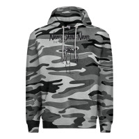 Slate Camo Never SHOUT Never Premium Hoodie - linhVisuals