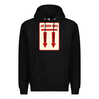Black this way up Premium Hoodie - linhVisuals