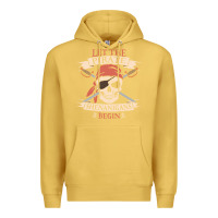 Antique Gold let the pirate shenanigans begin skull vintage pirate skeleton hallowe Premium Hoodie - linhVisuals