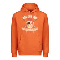 Carrot let the pirate shenanigans begin skull vintage pirate skeleton hallowe Premium Hoodie - linhVisuals