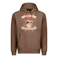 Chestnut let the pirate shenanigans begin skull vintage pirate skeleton hallowe Premium Hoodie - linhVisuals