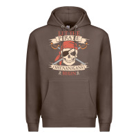 Coffee let the pirate shenanigans begin skull vintage pirate skeleton hallowe Premium Hoodie - linhVisuals