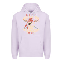 Lilac let the pirate shenanigans begin skull vintage pirate skeleton hallowe Premium Hoodie - linhVisuals