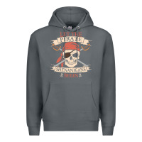 Rock let the pirate shenanigans begin skull vintage pirate skeleton hallowe Premium Hoodie - linhVisuals