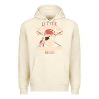 Sandshell let the pirate shenanigans begin skull vintage pirate skeleton hallowe Premium Hoodie - linhVisuals