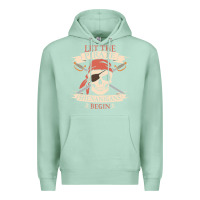 Seafoam let the pirate shenanigans begin skull vintage pirate skeleton hallowe Premium Hoodie - linhVisuals