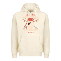 Tofu let the pirate shenanigans begin skull vintage pirate skeleton hallowe Premium Hoodie - linhVisuals