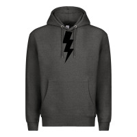 Charcoal Heather lightning bolt Premium Hoodie - linhVisuals