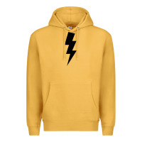 Mustard lightning bolt Premium Hoodie - linhVisuals
