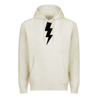 Oatmeal Heather lightning bolt Premium Hoodie - linhVisuals