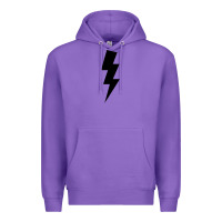 Purple lightning bolt Premium Hoodie - linhVisuals