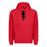 Red lightning bolt Premium Hoodie - linhVisuals