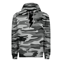 Slate Camo lightning bolt Premium Hoodie - linhVisuals