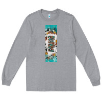 Heather Grey mimi sunflower cowhide leopard  pen wrap Long Sleeve Tee - Artiststas