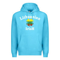 Ocean Blue lucky lithuanian irish flag shamrock leaf st patricks day Premium Hoodie - linhVisuals