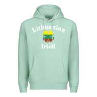 Seafoam lucky lithuanian irish flag shamrock leaf st patricks day Premium Hoodie - linhVisuals