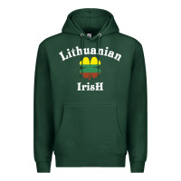 Sports Green lucky lithuanian irish flag shamrock leaf st patricks day Premium Hoodie - linhVisuals