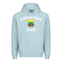 Blue Mist lucky lithuanian irish flag shamrock leaf st patricks day Premium Hoodie - linhVisuals