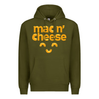Army Green mac n' cheese funny macaroni with cheese lover gift Premium Hoodie - linhVisuals