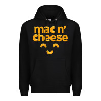 Black mac n' cheese funny macaroni with cheese lover gift Premium Hoodie - linhVisuals