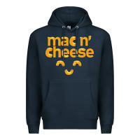 Navy mac n' cheese funny macaroni with cheese lover gift Premium Hoodie - linhVisuals