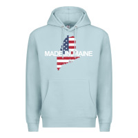 Blue Mist made in maine american flag funny patriotic state lover gift Premium Hoodie - linhVisuals