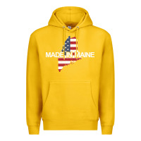 Lemon made in maine american flag funny patriotic state lover gift Premium Hoodie - linhVisuals