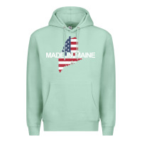 Seafoam made in maine american flag funny patriotic state lover gift Premium Hoodie - linhVisuals