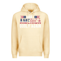Pina Colada make america godly again american flag letters christian quote Premium Hoodie - linhVisuals