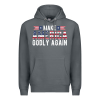 Rock make america godly again american flag letters christian quote Premium Hoodie - linhVisuals
