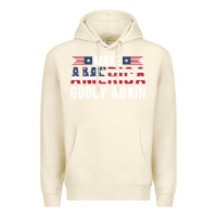 Sandshell make america godly again american flag letters christian quote Premium Hoodie - linhVisuals