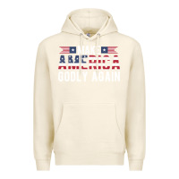 Tofu make america godly again american flag letters christian quote Premium Hoodie - linhVisuals