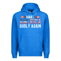 True Royal make america godly again american flag letters christian quote Premium Hoodie - linhVisuals