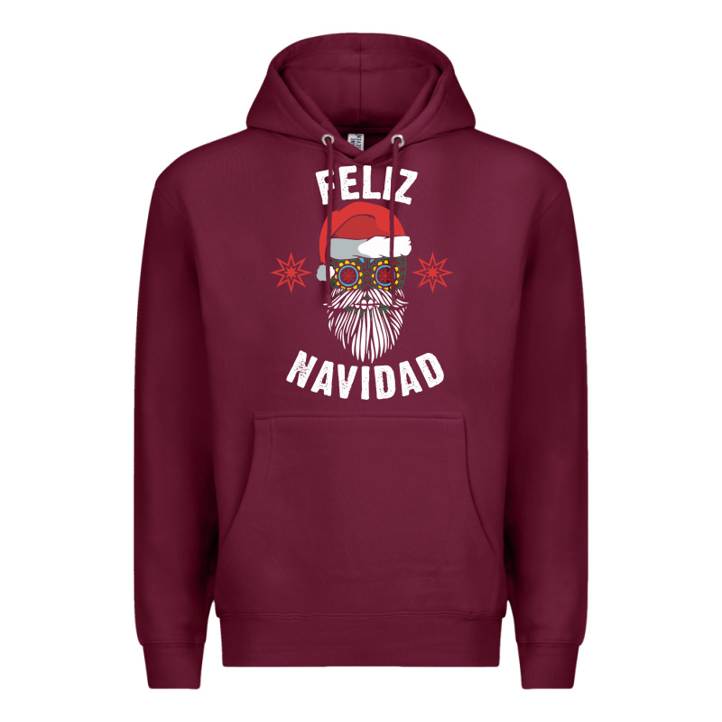 Mexican Christmas Sugar Skull Feliz Navidad Spanish Speaking Xmas Gift Premium Hoodie by linhVisuals | Teevron