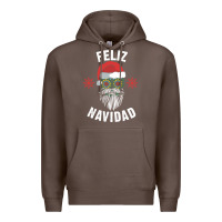 Coffee mexican christmas sugar skull feliz navidad spanish speaking xmas gift Premium Hoodie - linhVisuals