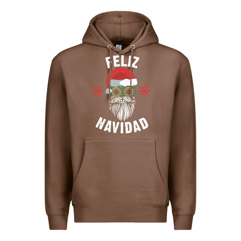 Mexican Christmas Sugar Skull Feliz Navidad Spanish Speaking Xmas Gift Premium Hoodie by linhVisuals | Teevron
