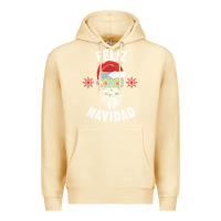 Pina Colada mexican christmas sugar skull feliz navidad spanish speaking xmas gift Premium Hoodie - linhVisuals