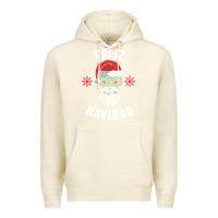 Sandshell mexican christmas sugar skull feliz navidad spanish speaking xmas gift Premium Hoodie - linhVisuals