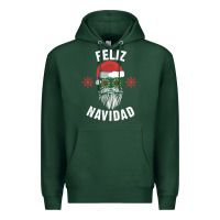 Sports Green mexican christmas sugar skull feliz navidad spanish speaking xmas gift Premium Hoodie - linhVisuals