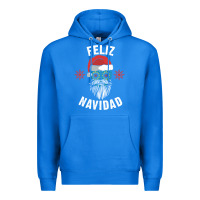 True Royal mexican christmas sugar skull feliz navidad spanish speaking xmas gift Premium Hoodie - linhVisuals