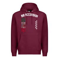 Burgundy mexican flag air accordion music instrument lover gift Premium Hoodie - linhVisuals
