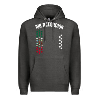 Charcoal Heather mexican flag air accordion music instrument lover gift Premium Hoodie - linhVisuals