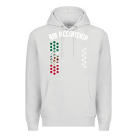 Dove Grey mexican flag air accordion music instrument lover gift Premium Hoodie - linhVisuals