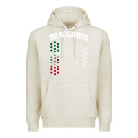 Oatmeal Heather mexican flag air accordion music instrument lover gift Premium Hoodie - linhVisuals