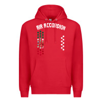 Red mexican flag air accordion music instrument lover gift Premium Hoodie - linhVisuals