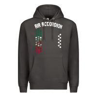 Smoke mexican flag air accordion music instrument lover gift Premium Hoodie - linhVisuals