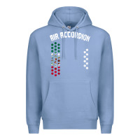 Colony Blue mexican flag air accordion music instrument lover gift Premium Hoodie - linhVisuals