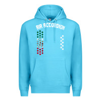 Ocean Blue mexican flag air accordion music instrument lover gift Premium Hoodie - linhVisuals